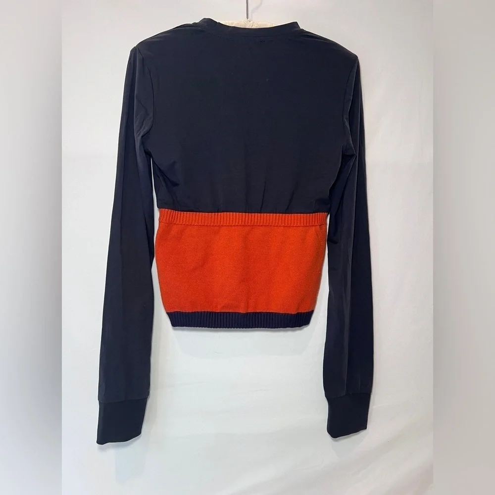 AKIRA Long Sleeve Shirt - Size Medium- Black/Orange
